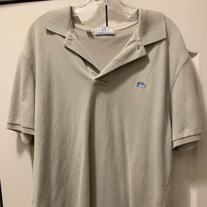 Mens Skipjack Polo Southern Tide M 38 Grey Nice!!